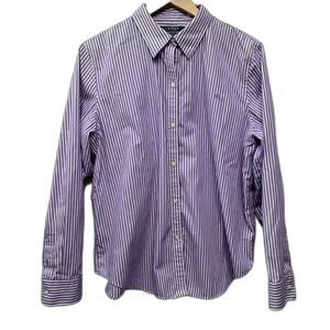 Lauren Ralph Lauren Non Iron Purple Stripe Men's Button Down XL